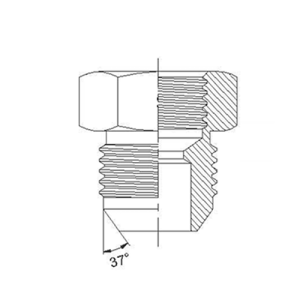 Adaptador Hidráulico Bushing Hembra JIC - Macho JIC