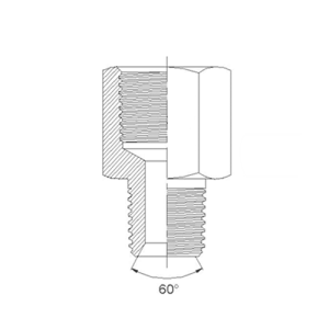 Adaptador Hidráulico Reductor Hembra NPT - Macho NPT