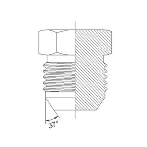 Adaptador Hidráulico Tapón Macho JIC