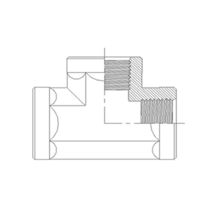 Adaptador Hidráulico TEE Hembra NPT