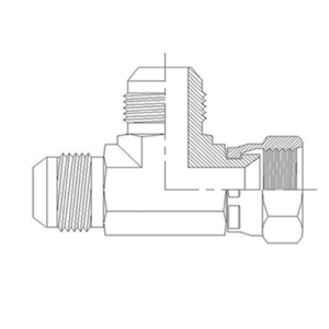 Adaptador Hidráulico TEE Macho JIC - Hembra JIC - Macho JIC