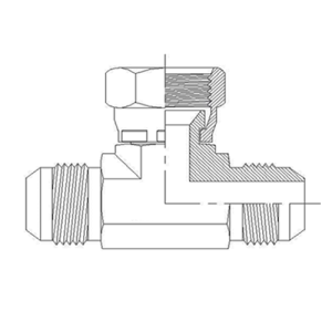 Adaptador Hidráulico TEE Macho JIC - Macho JIC - Hembra JIC