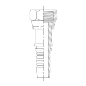 CE100.210 Espiga Hembra G.  Asiento Plano R1AT / 1SN / R2AT / 2SN