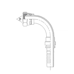 CEIC6 Conector Espiga Hembra Giratoria 90° BSPP R12 / 4SP