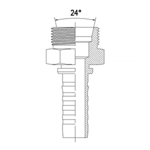 CEID9 Espiga Prensable Macho Métrico DIN 3861 Serie Heavy