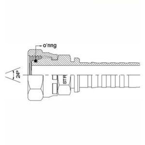 ID4 ESPIGA PRENS. HEMBRA G. METRICA DIN 3865 SERIE HEAVY R12 / 4SP